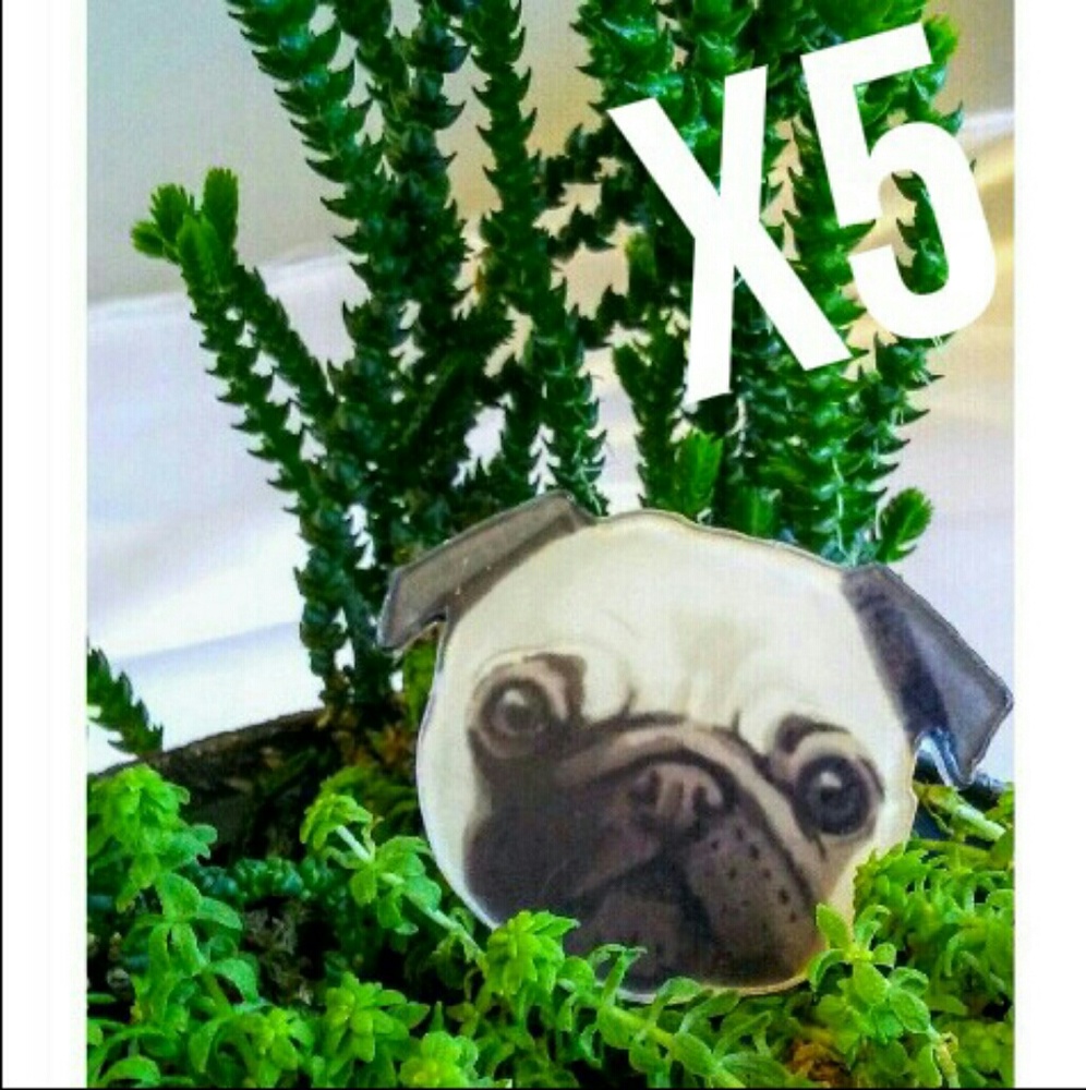 5 Pug Pins for @bubnzo